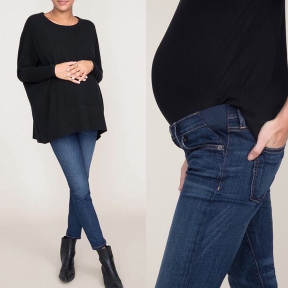 Hatch Denim - Hatch current Elliot the maternity stilet townie jeans
